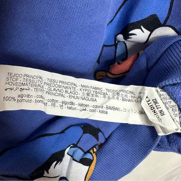 [KID] ZARA Baby Sweater 12–18M Blue Donald Duck | 100% Cotton Knit - Picture 6 of 7